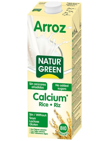 Naturgreen Bebida Ecológica De Arroz Con Calcio 1L