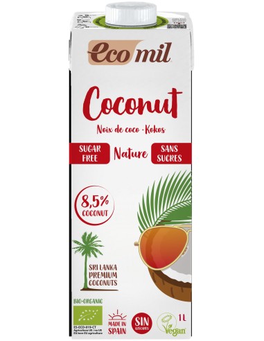 Ecomil Coconut Nature Bio S/ Azucares 1 Litro