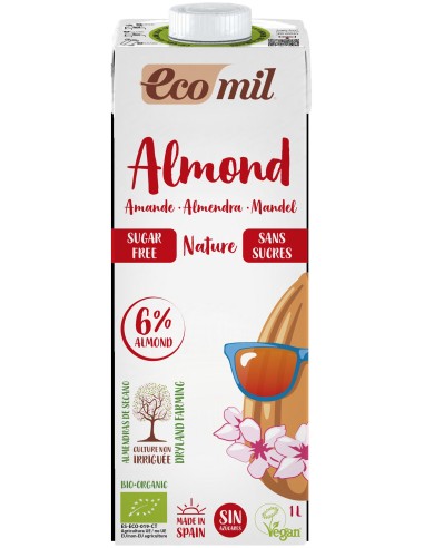 Ecomil  Leche Ecológica De Almendra Natural 1L