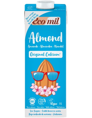 Ecomil Leche Ecológica De Almendra Original Con Calcio 1L