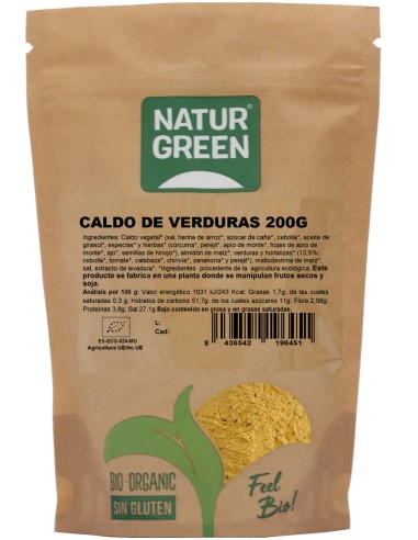 Naturgreen Caldo Verduras Bio 200G