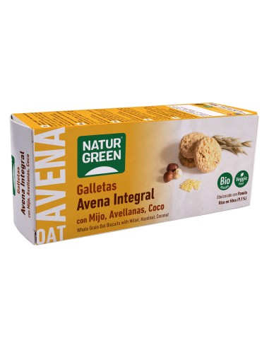 Naturgreen Galleta Avena Integral Mijo_ Avellanas_ Coco 140G