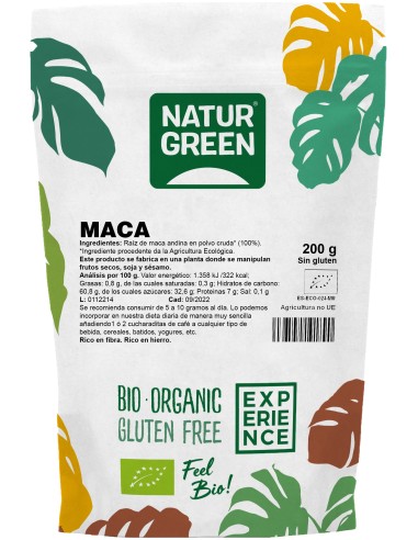 Naturgreen Maca Andina Ecológica En Polvo 200G