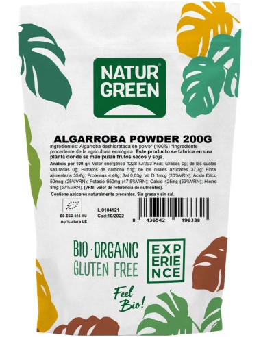 Natur Green Algarroba Ecológica En Polvo 200G