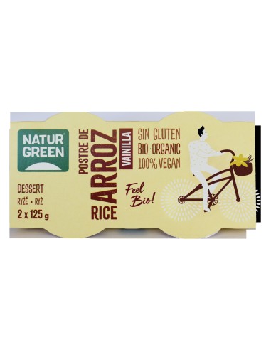 Naturgreen Postre Ecológico De Arroz Y Vainilla (2X125 G)