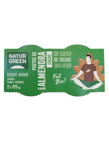 Naturgreen Postre Ecológico De Almendra Y Cacao (2X125 G)