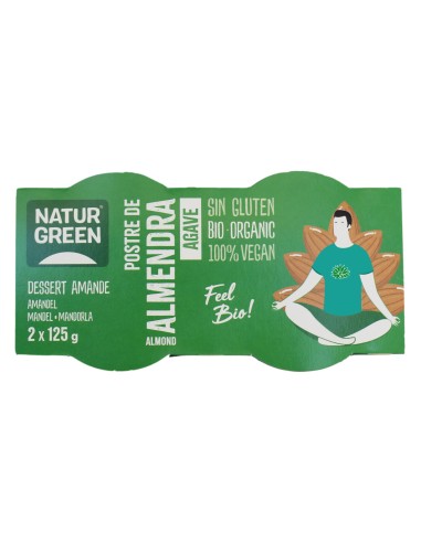 Naturgreen Postre Ecológico De Almendra Y  Agave (2X125 G)