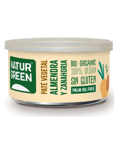 Naturgreen Paté Ecológico De Almendra Y Zanahoria 125 G