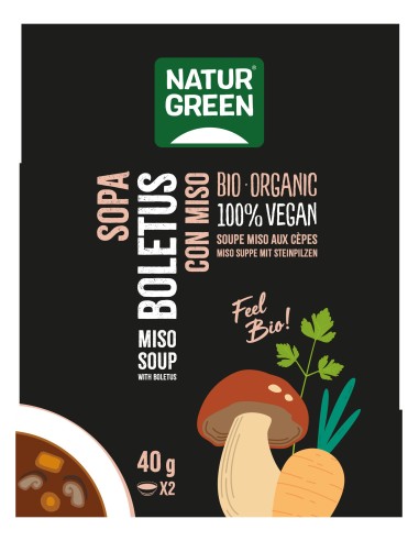 Naturgreen Sopa Ecológica De Boletus Con Miso 40 G