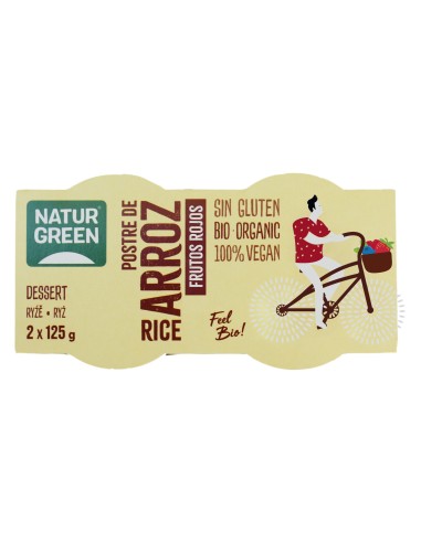 Naturgreen Postre Ecológico De Arroz Y Frutos Rojos (2X125 G)