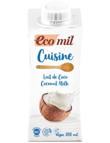 Ecomil Crema Ecológica De Coco Para Cocinar 200 Ml