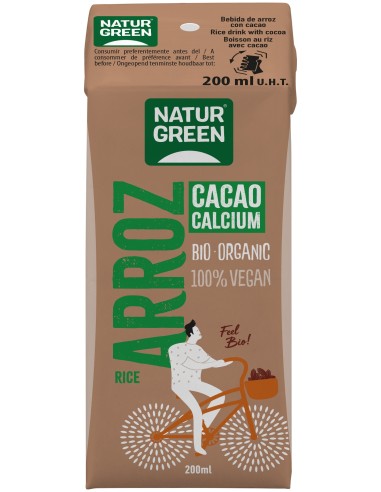 Naturgreen Bebida Ecológica De Arroz Y Cacao Con Calcio 200Ml