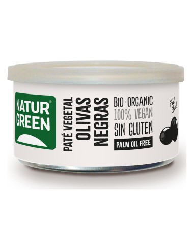 Naturgreen Paté Ecológico De Olivas Negras 125G