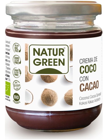 Naturgreen Crema Ecológica De Coco Y Cacao 200G