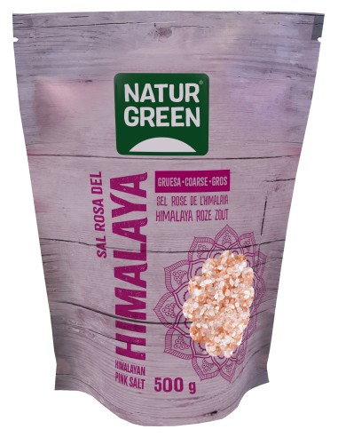 Naturgreen Sal Rosa Del Himalaya Gruesa 500G