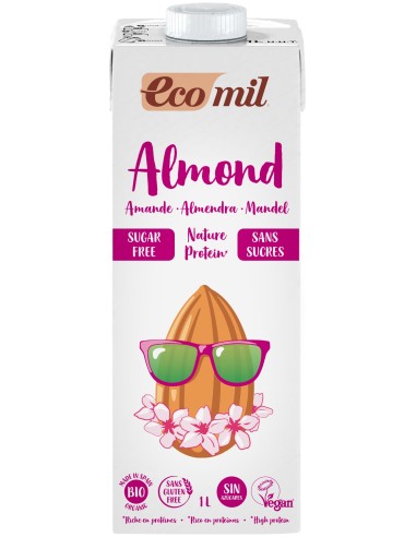 Ecomil Leche Ecológica De Almendra Natural Con Proteína 1L