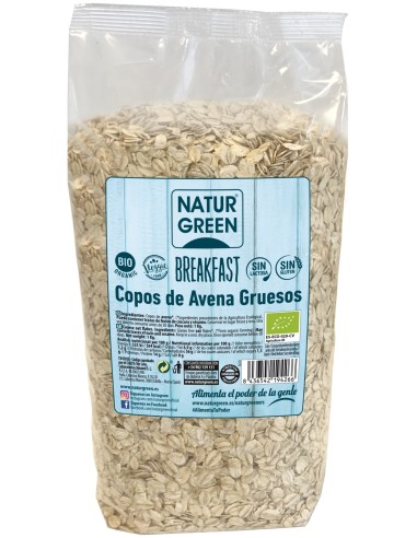 Naturgreen Copos De Avena Gruesos Sin Gluten Bio 1Kg