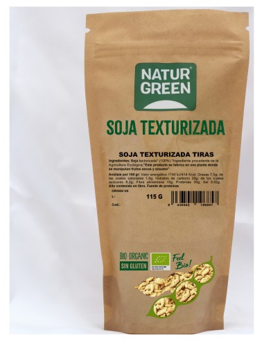 Naturgreen Soja Texturizada Tiras Bio 115G